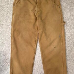 Stanley Work Wear Men's 40x32 Canvas Utility Carpenter Tan Pants